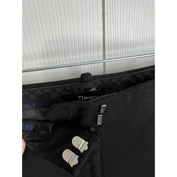 Theory Treeca 2 cropped wool-blend slim-leg pants - Picture 5 of 6